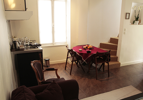 In the kitchen area you will find : Micro-waves, hotplates, refrigirator, a table for your meals...